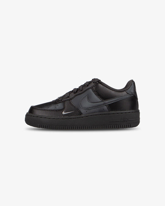 Nike Air Force 1 LV8 Carbon Black / Anthracite / Metallic Silver GS