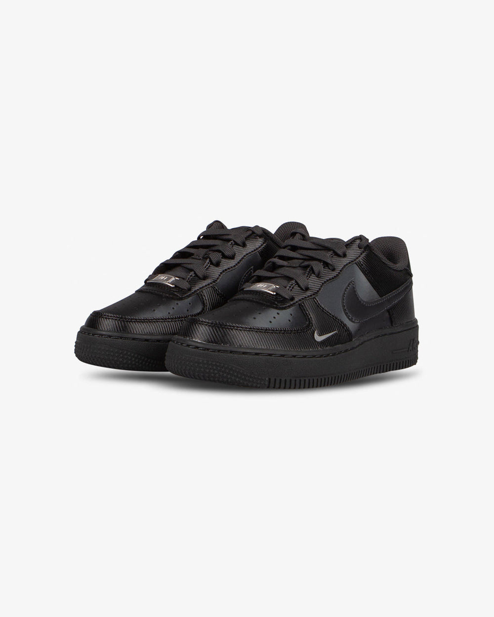 Nike Air Force 1 LV8 Carbon Black / Anthracite / Metallic Silver GS