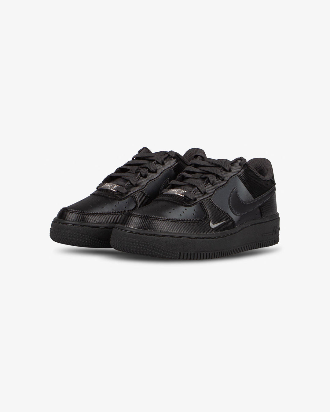 Nike Air Force 1 LV8 Carbon Black / Anthracite / Metallic Silver GS