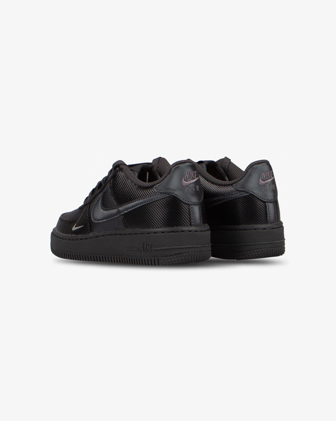 Nike Air Force 1 LV8 Carbon Black / Anthracite / Metallic Silver GS
