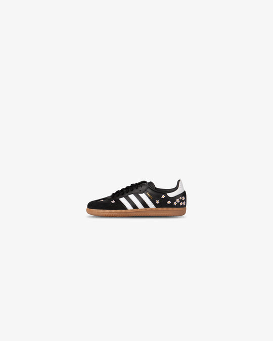Adidas Samba OG J Black White Floral