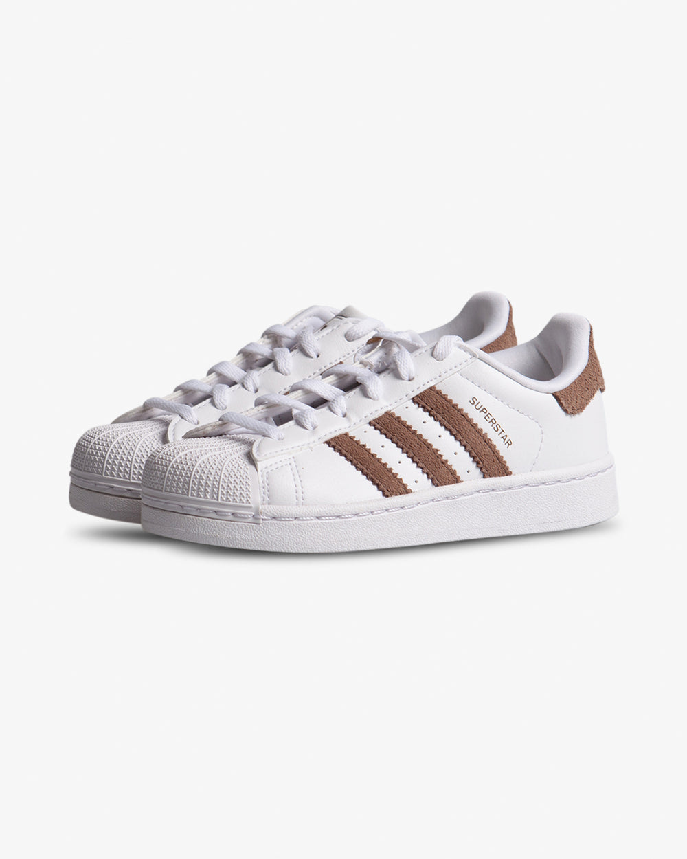 Adidas Superstar II C White Brown Earth