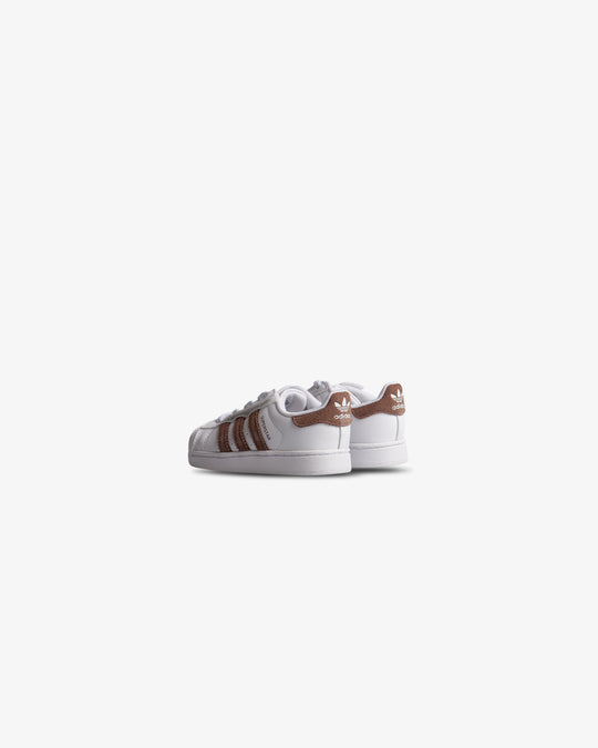 Adidas Superstar II CF EL I White Brown Earth